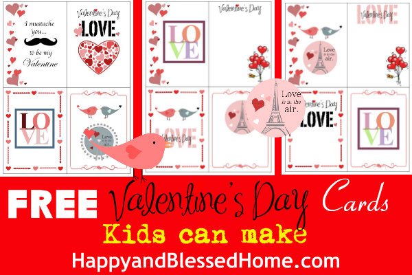 FREE-Valentine's-Day-Cards-Kids-Can-Make-HappyandBlessedHome.com