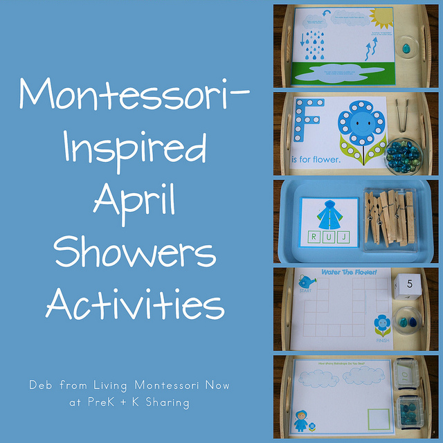 Montessori-Inspired April Showers Activities