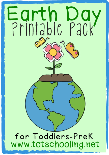 Free Earth Day Printable Pack for Toddlers & Preschool