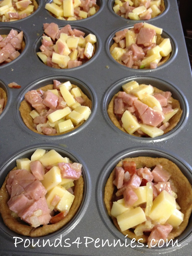 Ham and cheese breakfast cups