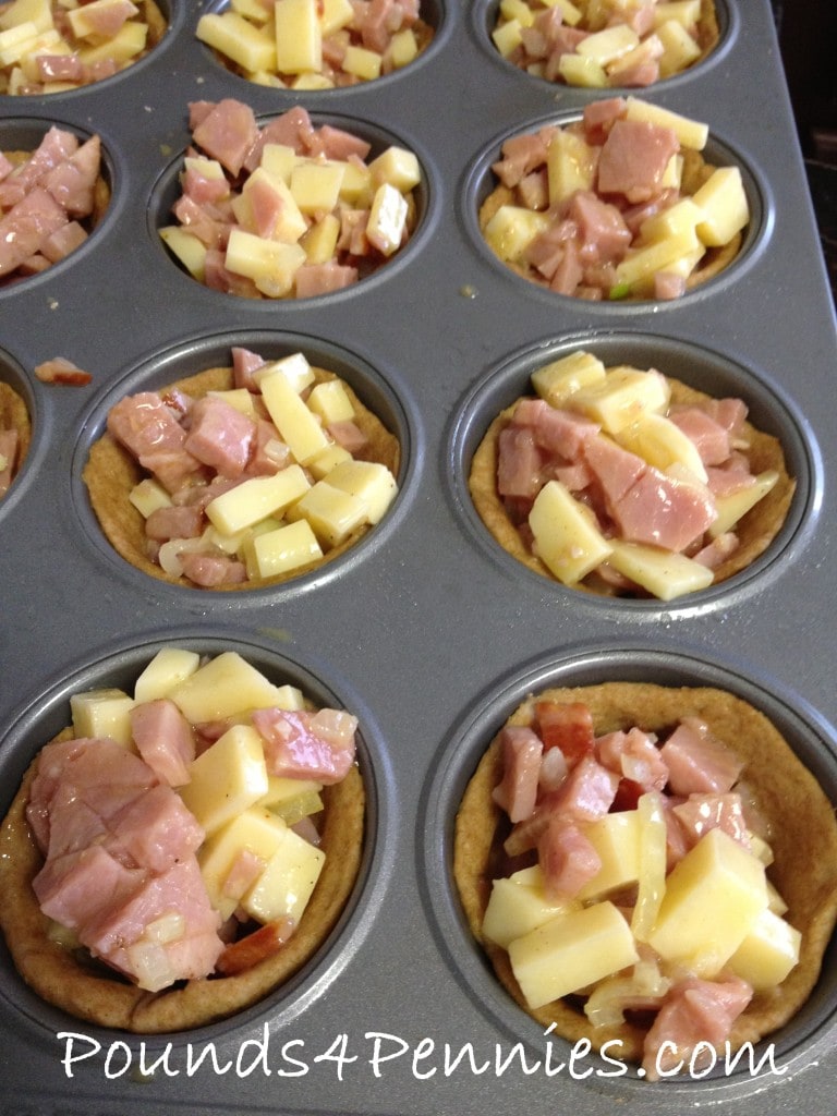 Ham and cheese breakfast cups