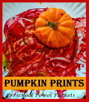 pumpkin print painting