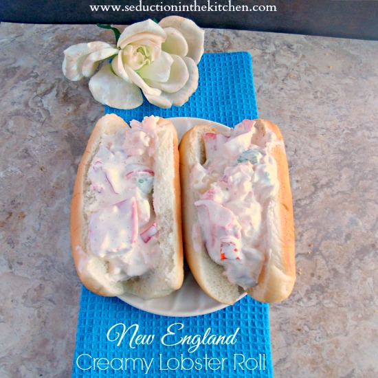 New England Creamy Lobster Roll, a skinny version that has a great taste to it. A recipe from Seduction in the Kitchen.