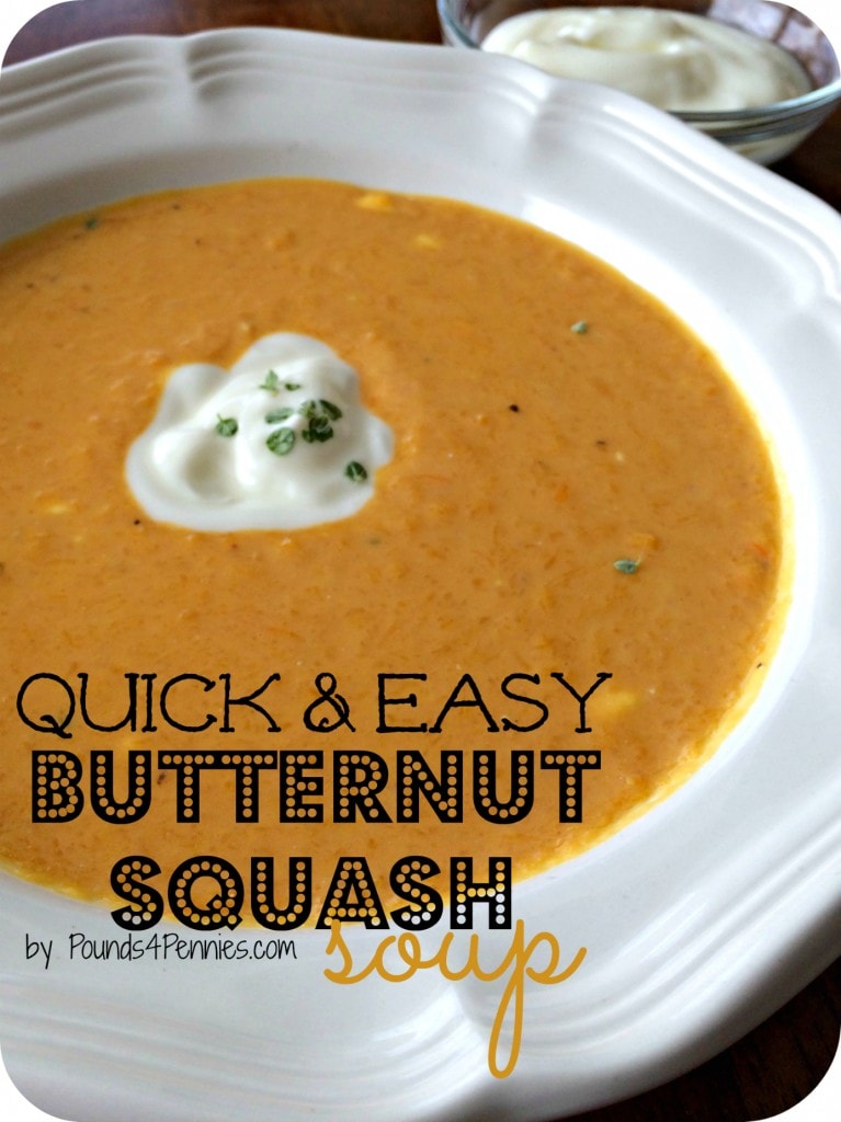 Easy Butternut squash soup recipe