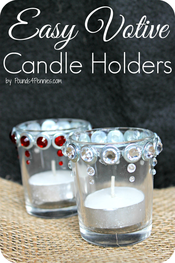 Easy Christmas Votive Candle Holders